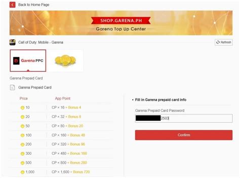 garena shells codm.